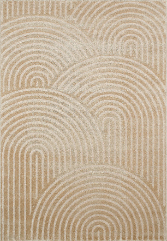 BIANCA - Tapis beige à poil ras 157