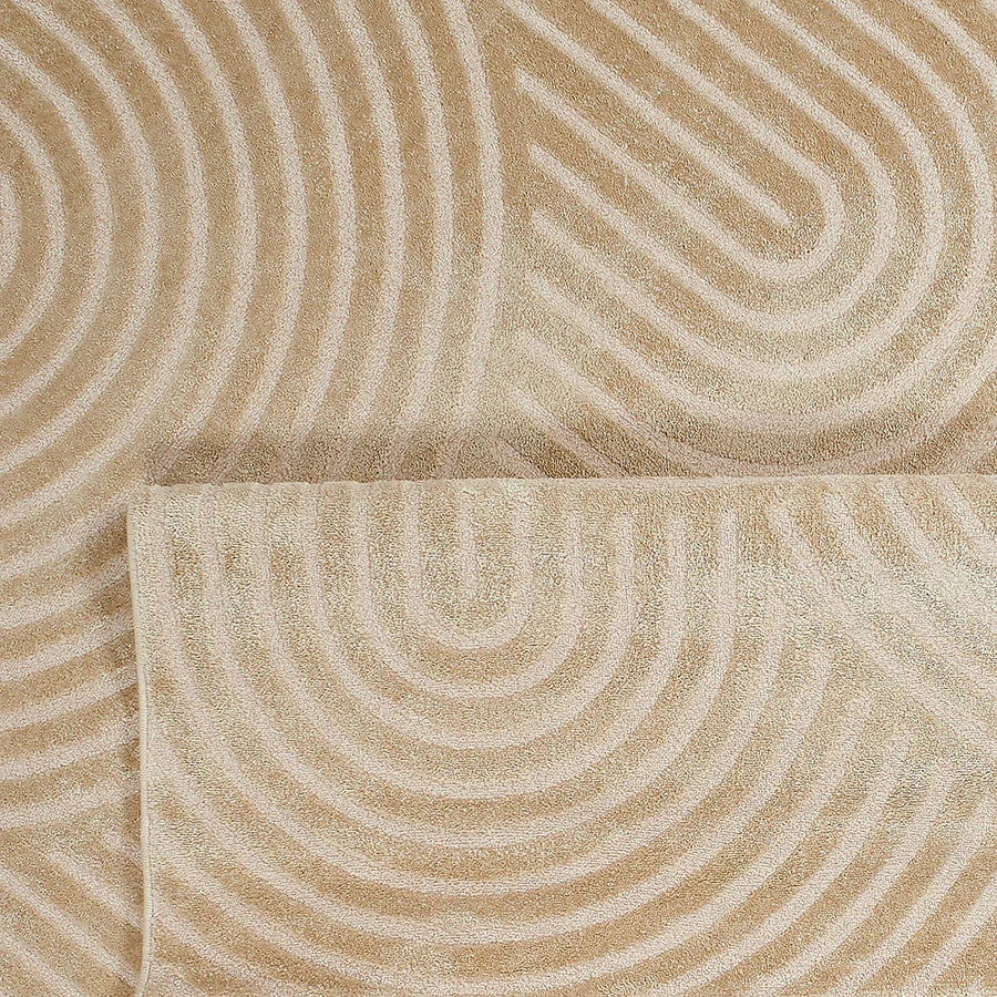 BIANCA - Tapis beige à poil ras 157