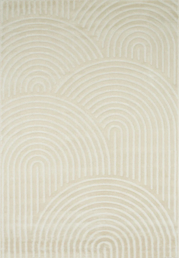 BIANCA - Tapis crème à poil ras 157