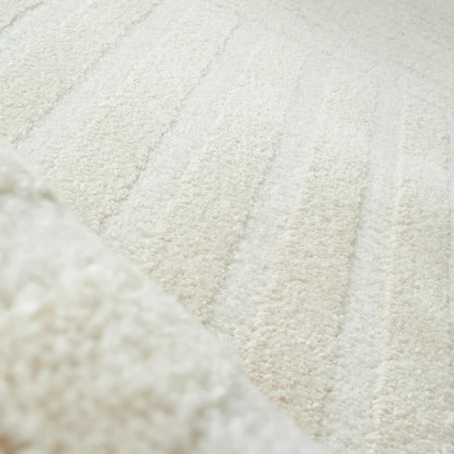 BIANCA - Tapis crème à poil ras 163