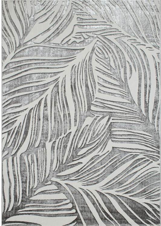 LIPARIS - Tapis gris à poils ras