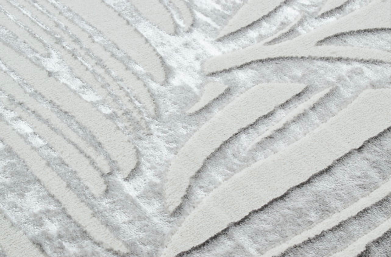 LIPARIS - Tapis gris à poils ras