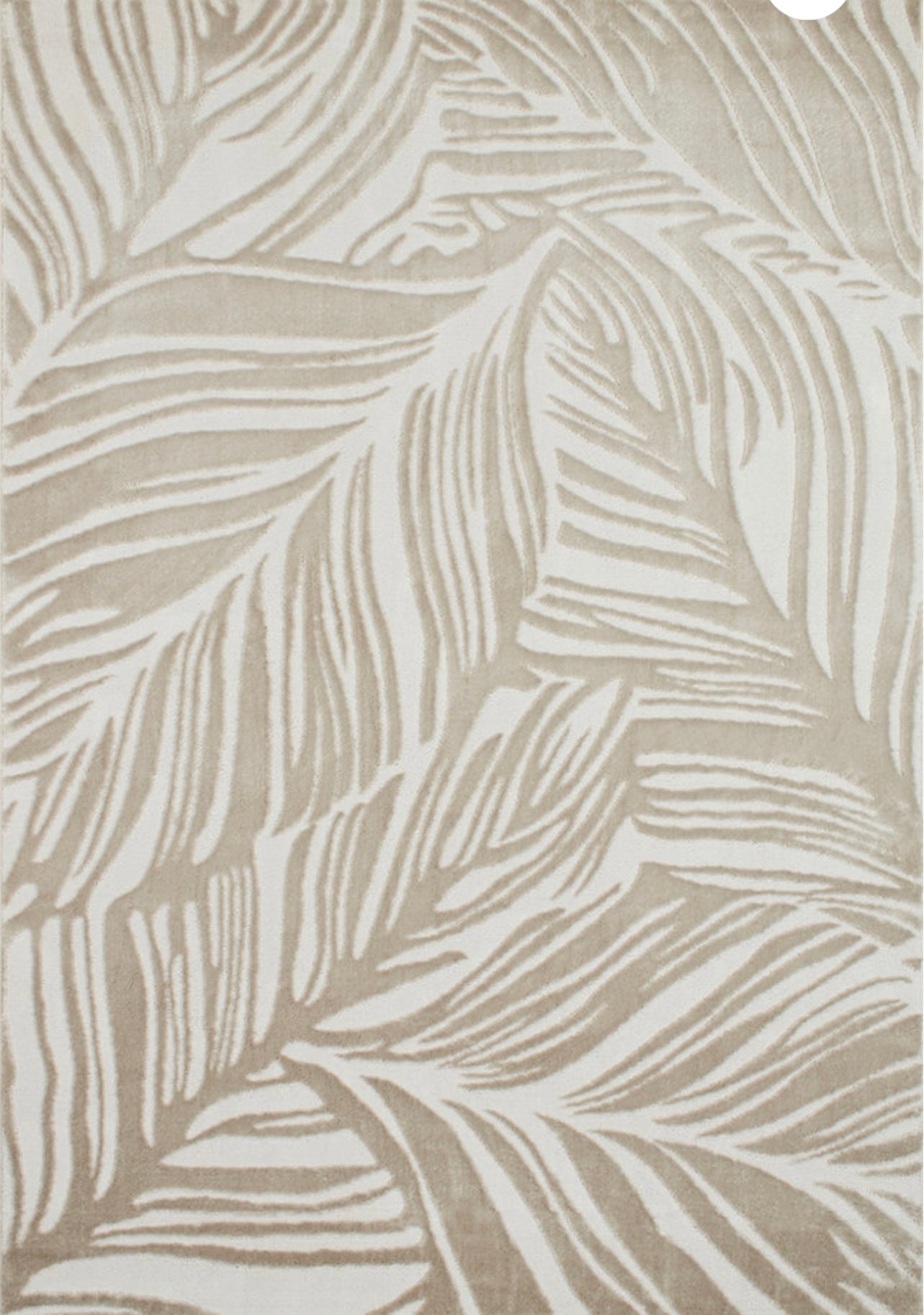 LIPARIS - Tapis beige à poils ras