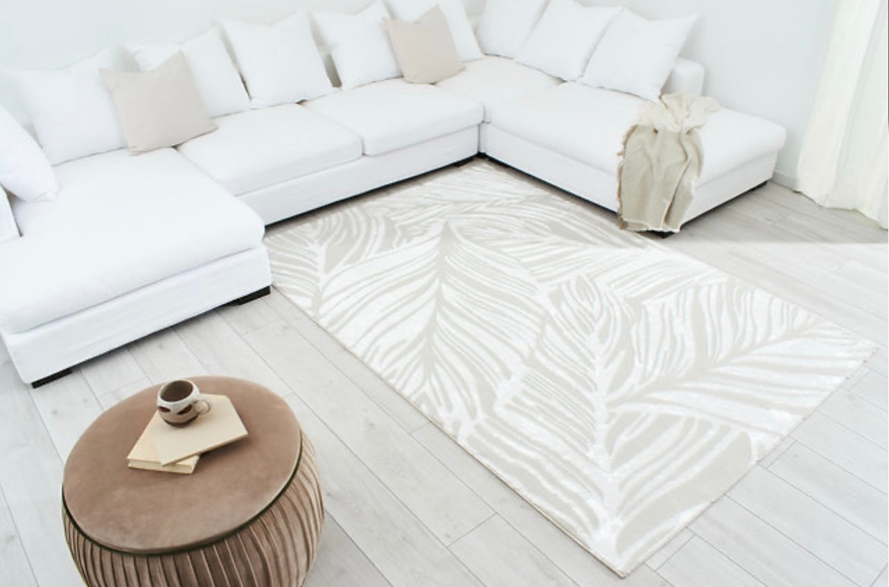 LIPARIS - Tapis crème à poils ras