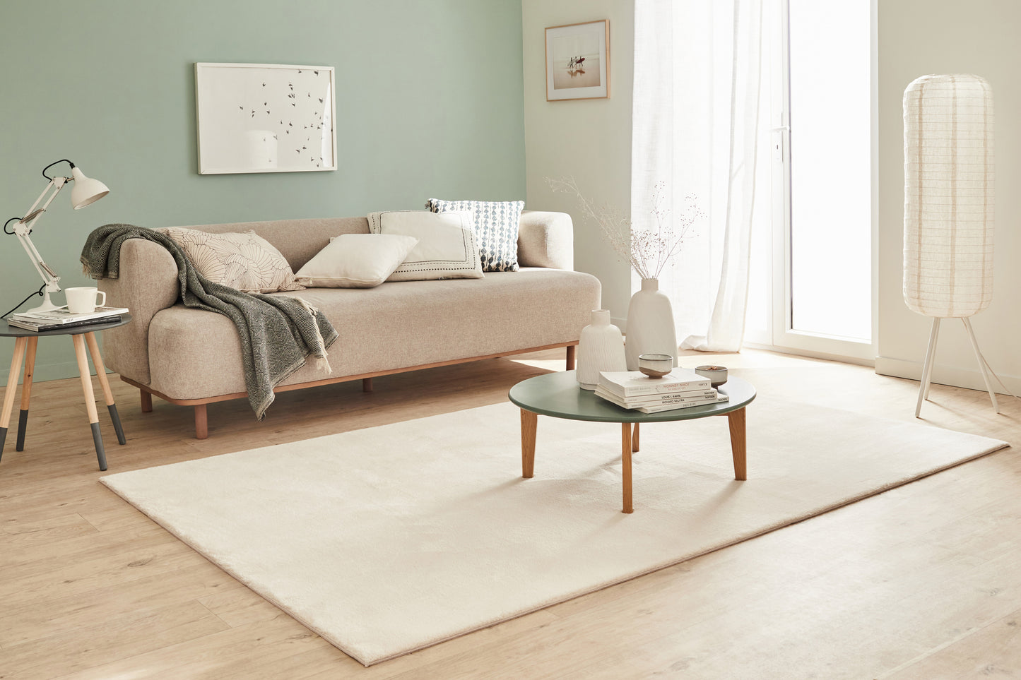 LOFT - Tapis à poils longs crème