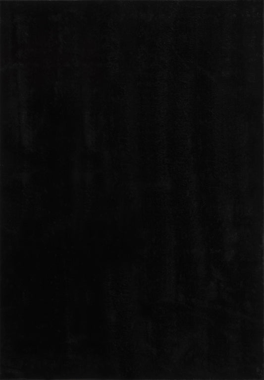 LOFT - Tapis à poils longs noir