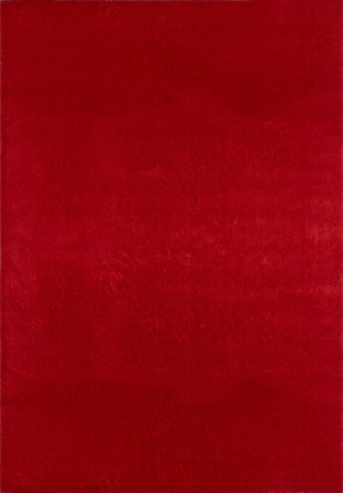 LOFT - Tapis à poils longs rouge