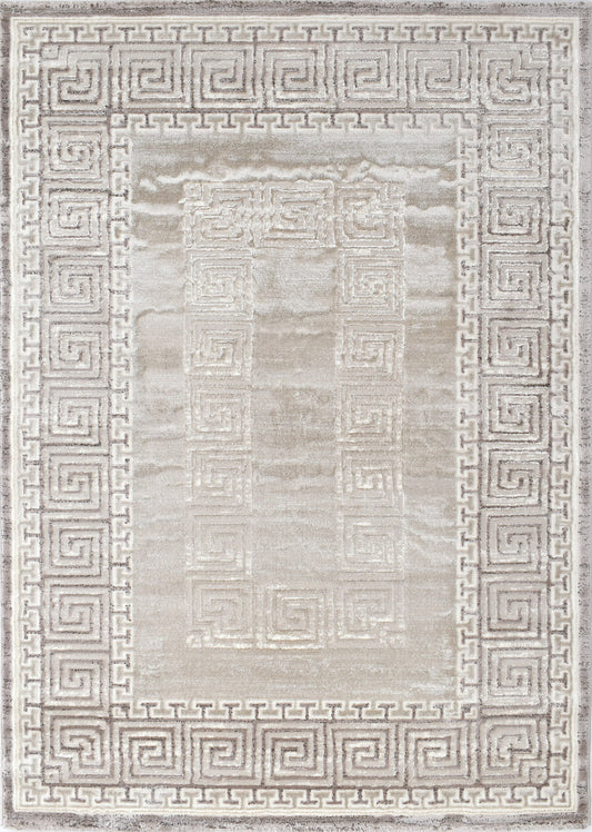 TUANA - Tapis beige à poils ras