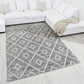 TUANA - Tapis losange gris