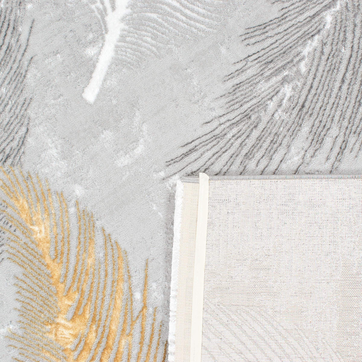 LIPARIS - Tapis gris à poils ras