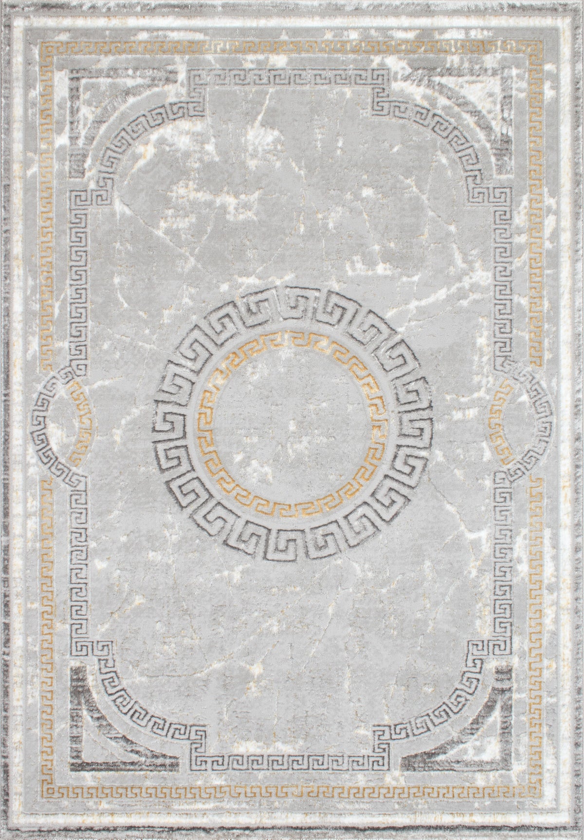 LIPARIS - Tapis gris à poils ras