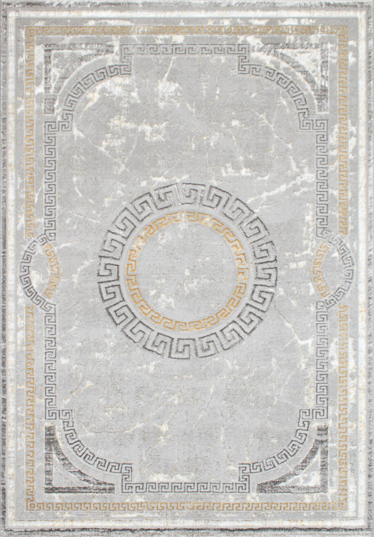 LIPARIS - Tapis gris à poils ras