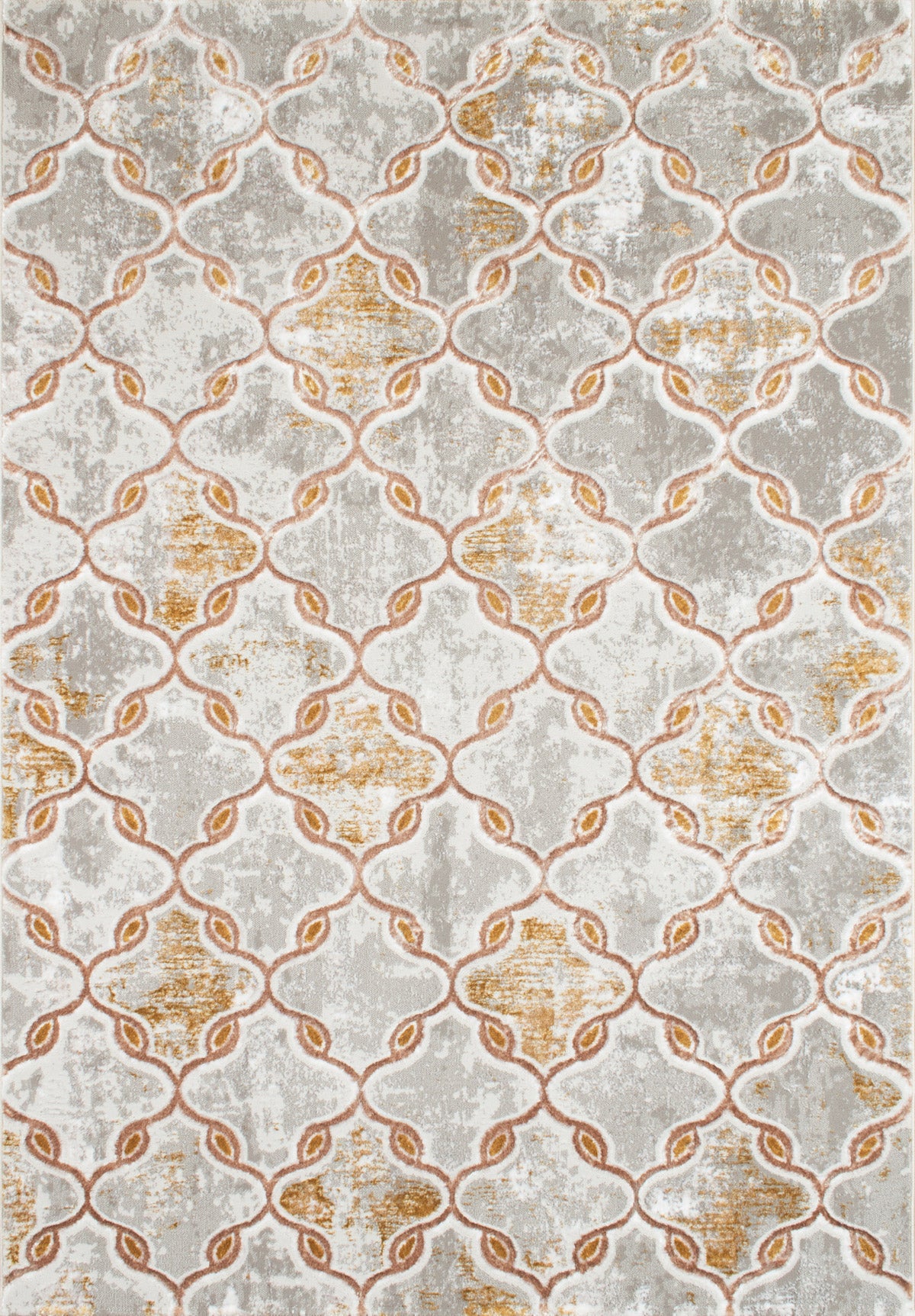 LIPARIS - Tapis beige or à poils ras